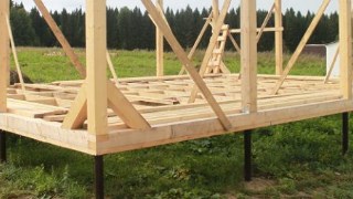Сарай на винтовых сваях или хозблок на сваях Ломоносов цена от 2554 руб. / шт.