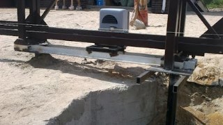 Купить сваи для ворот в Ломоносов. Заказать ворота на сваях под ключ от 21889 руб